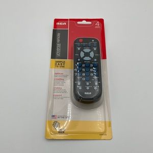 RCA Universal Remote Control 4 Device Controls TV, Cable, VCR, & DVD New Sealed